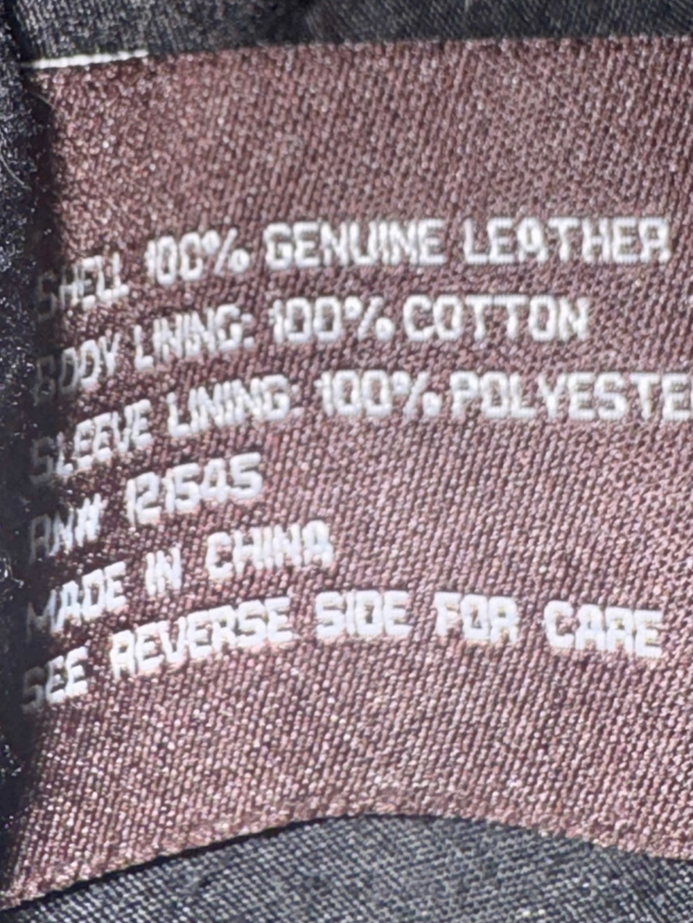 Michael Kors Black Genuine Leather Jacket - Picture 9 of 9